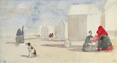 Bei den Badehäusern, 1866